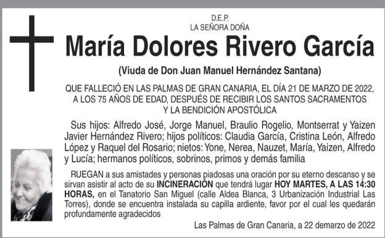 María Dolores Rivero García Canarias7